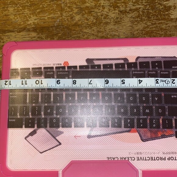 New plastic hardshell for MacBook 12.5 x 9” hot pink with keyboard cover - Picture 4 of 5
